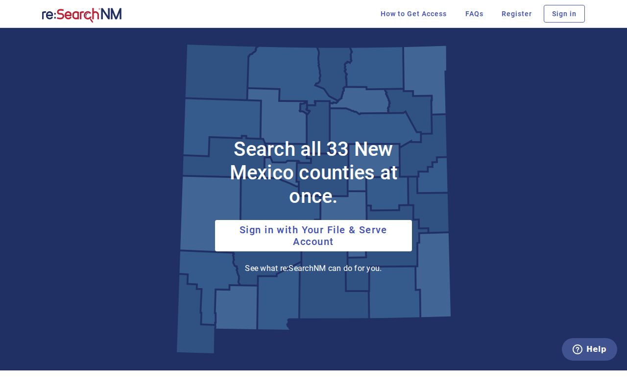 New Mexico registered court docket access through re:SearchNM